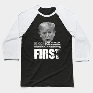 America First Trump Baseball T-Shirt